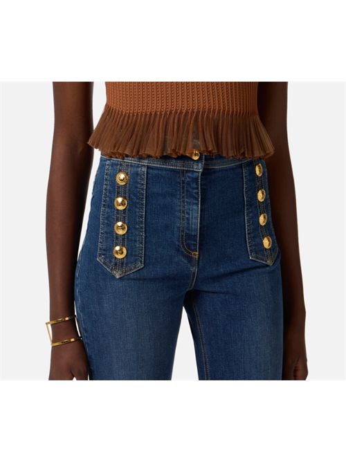 PALAZZO JEANS ELISABETTA FRANCHI | PJ19D61E2104 blue denim